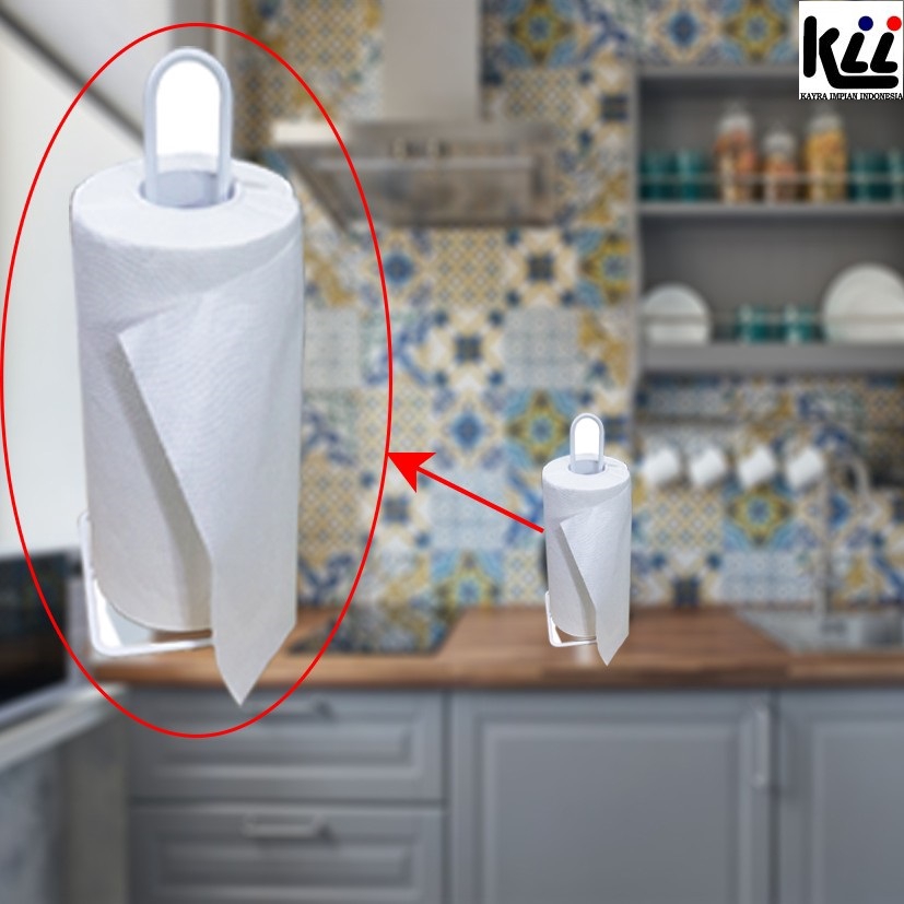 Tempat Tissue Gulung Dapur / Kitchen Roll Paper Towel Holder