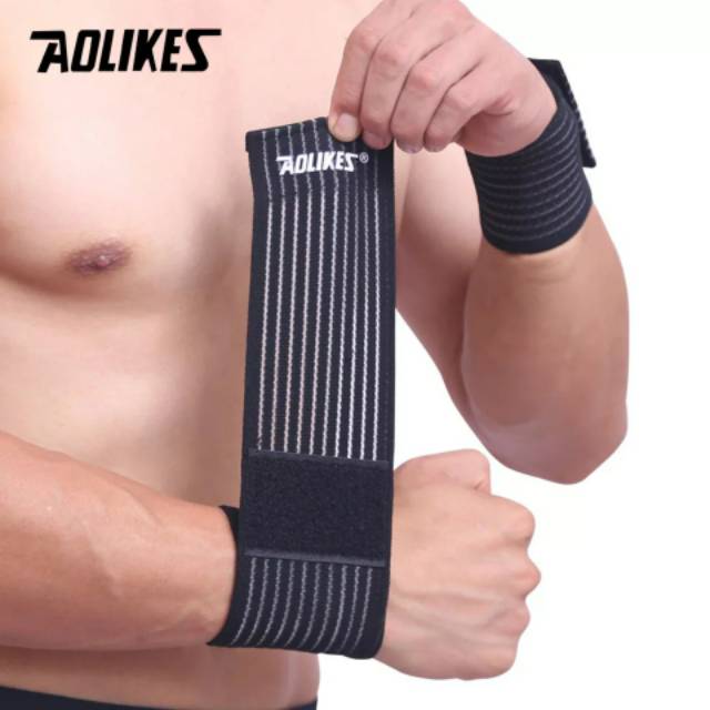 Aolikes Bandage Strap Wristband Hand Tangan Support Running Fitness Cycling