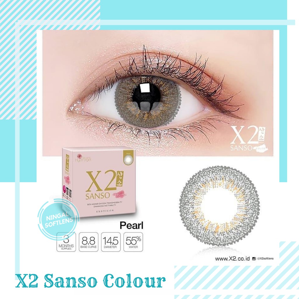 Jual Softlens X Sanso Colour Soflen Sanso Color Cappucino Pearl Shadow