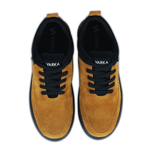 Sepatu Sneaker Pria Terbaru V 601 Brand Varka Sepatu Kasual Sepatu  Pria Warna Hitam Tan.