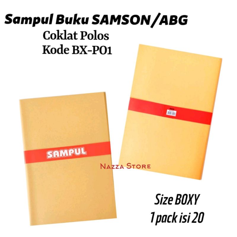 

SAMSON Sampul Buku Cokelat Polos BOXY BX-P01 20 lembar