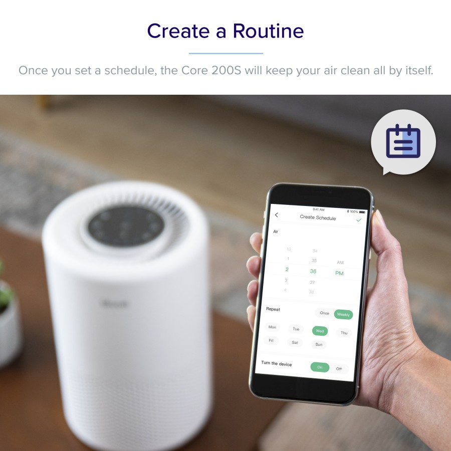 Levoit Core 200S Smart Air Purifier True HEPA 13 Garansi Resmi