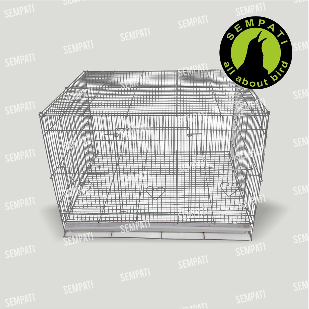 SANGKAR BURUNG KANDANG BURUNG BESI UMBARAN IMPORT KANDANG SANGKAR LOVEBIRD KUCING KELINCI HAMSTER LIPAT UMB-PUTIH