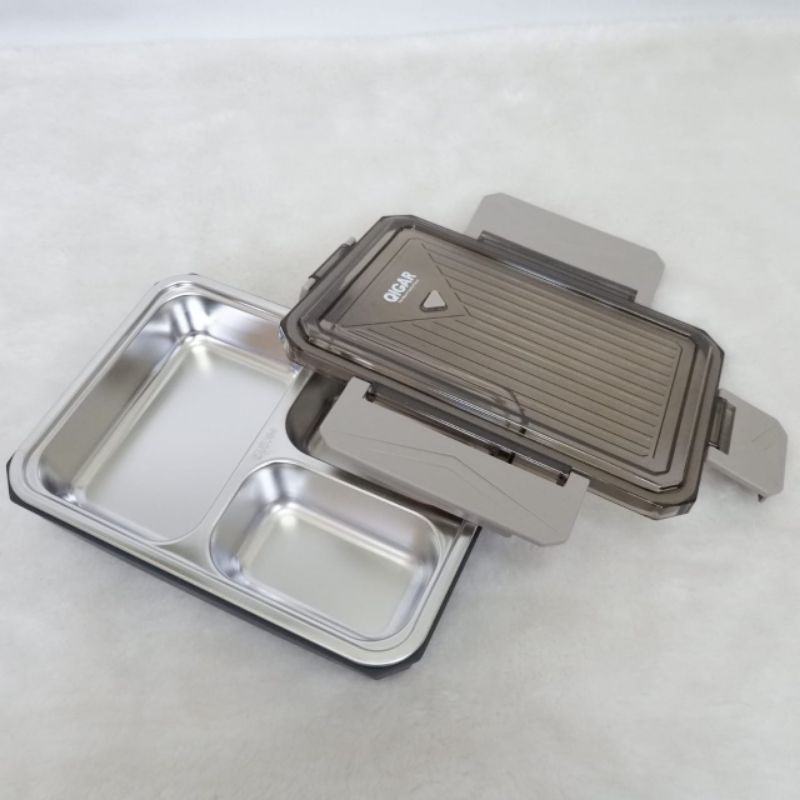 365 LUNCH BOX / Kotak Bekal / STAINLESS STEEL / Tempat Makan / Container / Lunch Box 1065