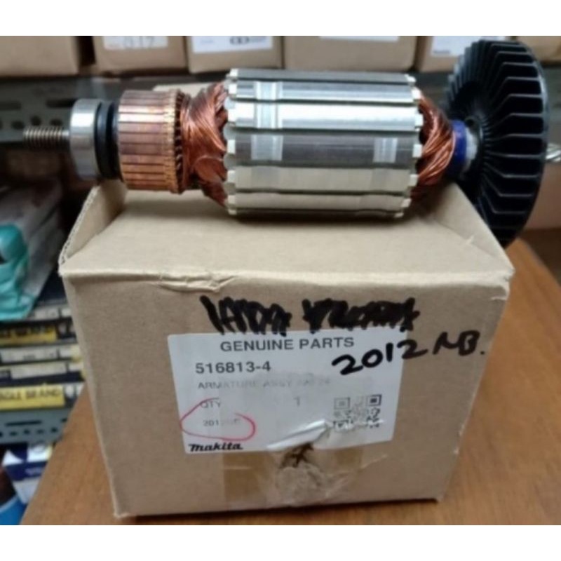 TERLARIS Armatur Angker Rotor Asli Makita 2012NB Mesin Planer /Serut/Pasah Duduk Type Makita 2012