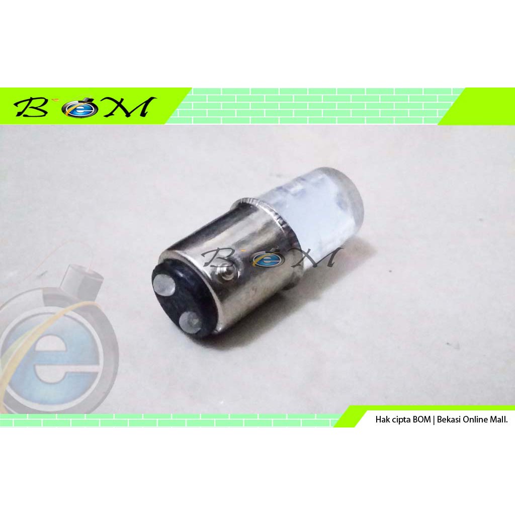 lampu stop rem belakang biru motor mobil led bayonet kedip strobo