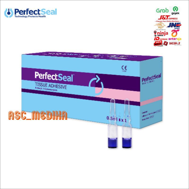 

Perfectseal 0,5ml / Lem Khitan Perfect Seal / Surgical Skin Glue / SSG Lem Luka / Lem Khitan