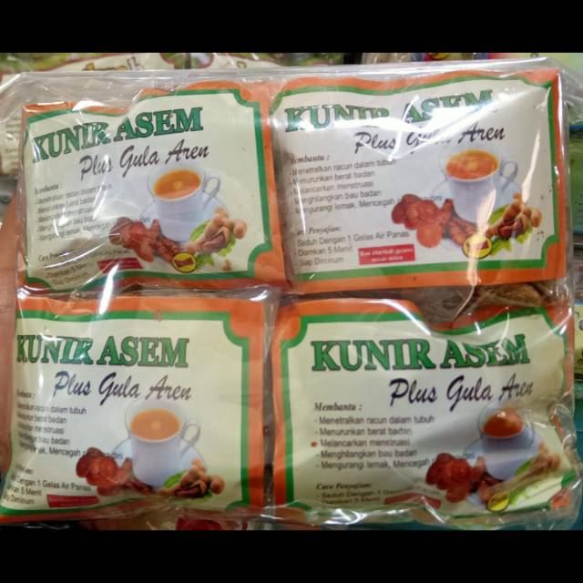 

Wedang kunir asem 1 pax isi 10 bungkus