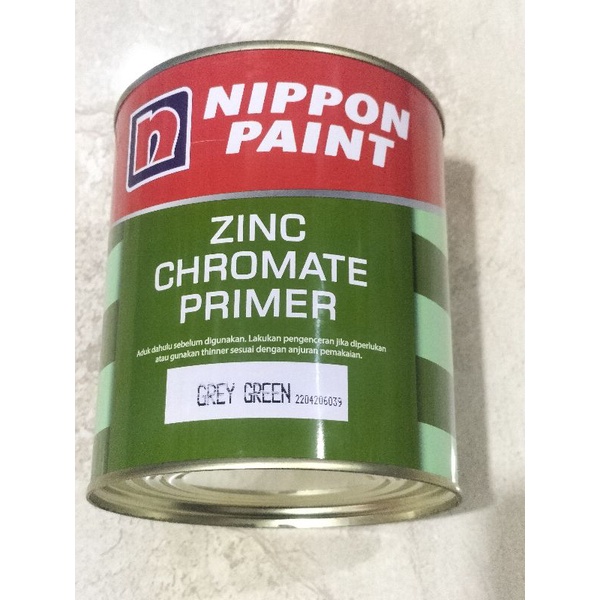 Jual Meni Besi Zinc Chromate Primer NIPPON PAINT Grey Green kemasan 1kg