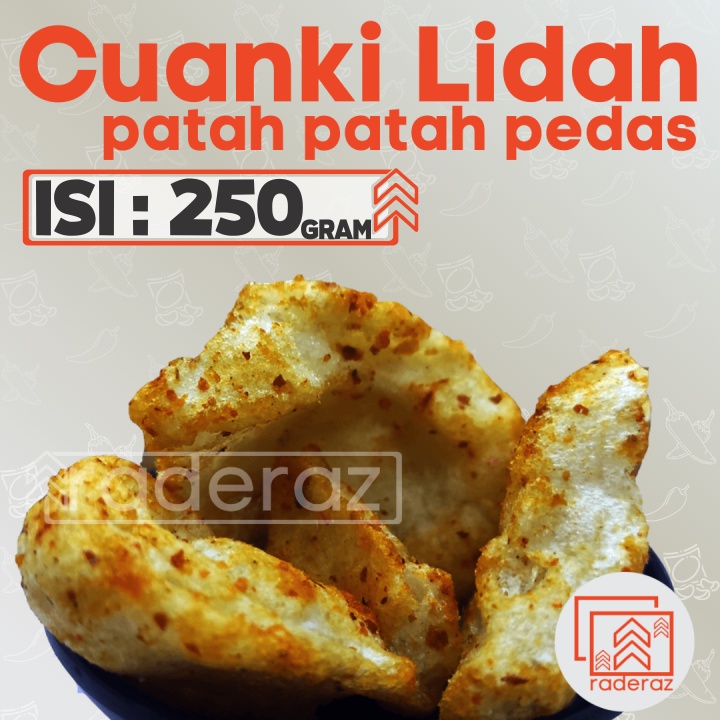 

cuanki LIDAH PATAH rasa PEDAS GURIH 250gr by RADERAZ (bisa GROSIR bisa COD)