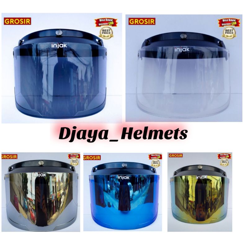 Kaca Flat Datar Injak , kaca helm bogo datar flat universal semua jenis helm bogo