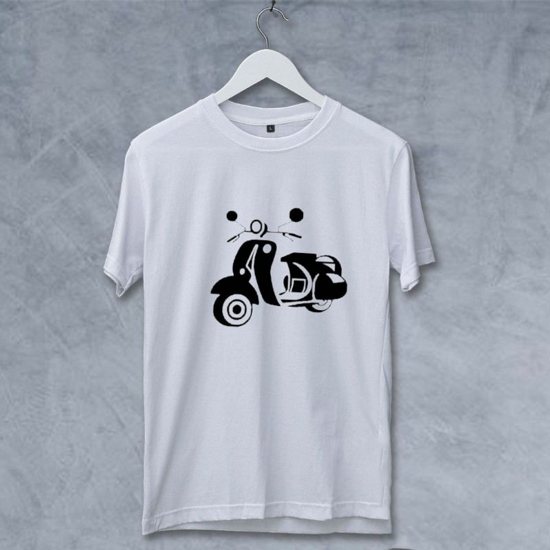 Kaos Atasan Dewasa Vespa Kaos Distro Pria Baju Oblong Atasan Kaos Pespa Lengan Pendek Pakaian Cowok