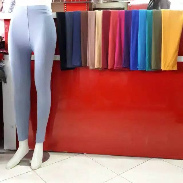 Legging panjang  wanita polos bahan spandex