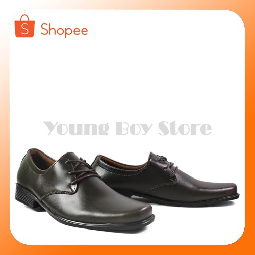 PROMO  SEPATU PRIA CROCODILE PANTOFEL CHESTER COKLAT SEPATU KERJA KANTORAN