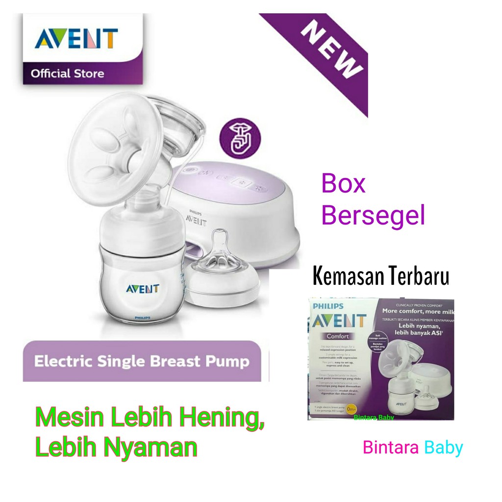 Philips Avent Single Electric Breastpump Plus SCF 391/11 Elektrik Breast Pump SCF 332/31 / Pompa Asi Philip Avent