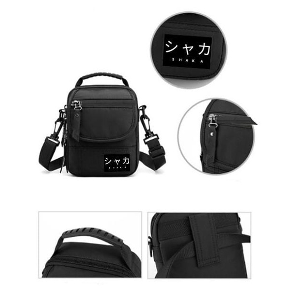Tas Selempang Pria Shaka Multifungsi / Selempang Pria Korea Style