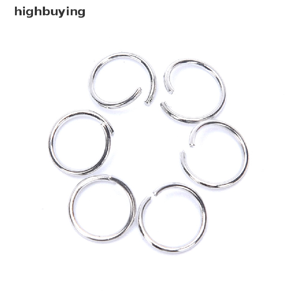 Hbid 150pcs Ring Gantungan Kunci DIY Dengan Mata Sekrup