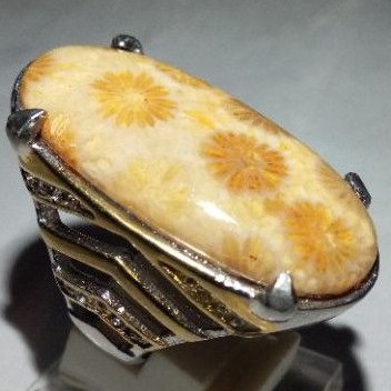 cincin batu akik batu bunga teratai(07)