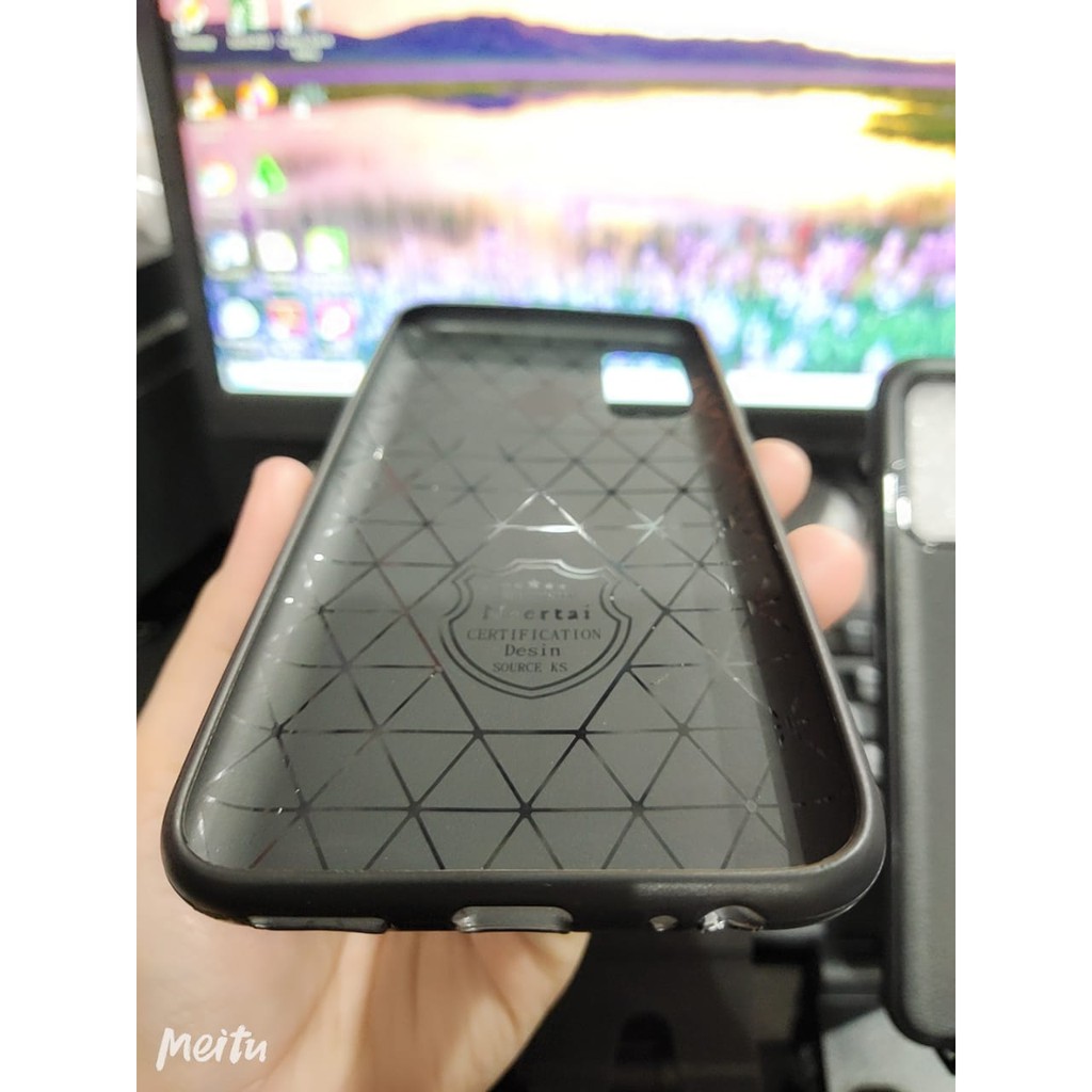 Auto Fokus Infinix Note 7 Lite 6.6 inchi Leather Soft Case AUTOFOCUS Motif Kulit Jeruk