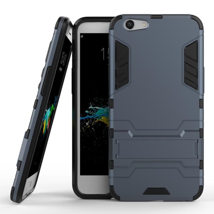 BARU Case Robot Oppo F1S A59 Hard Transformer Hybird spigen Iron Man Armor   Hitam