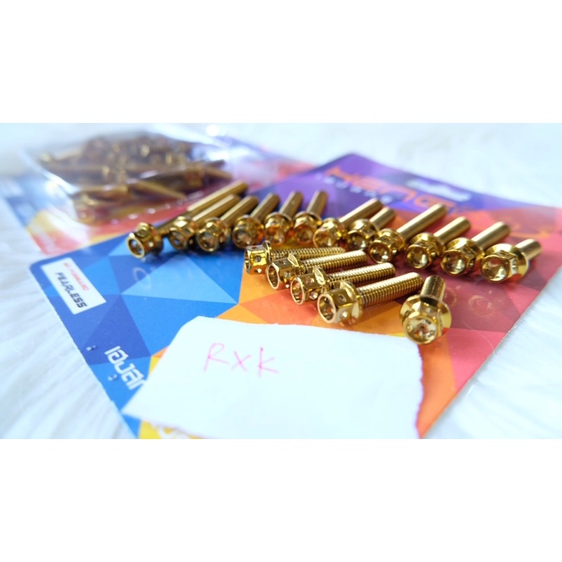 baut blok mesin rxking gold kiri kanan probolt flower HENG