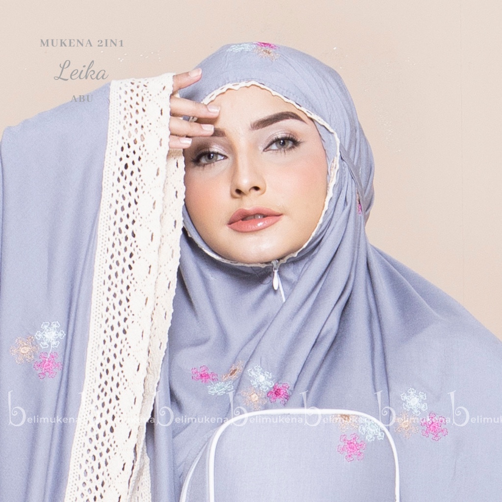 Mukena Rayon Traveling 2in1 Leika