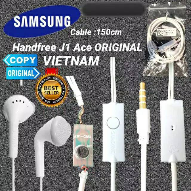 Headset samsung original J1 ACE handfree earphone suppot MIC