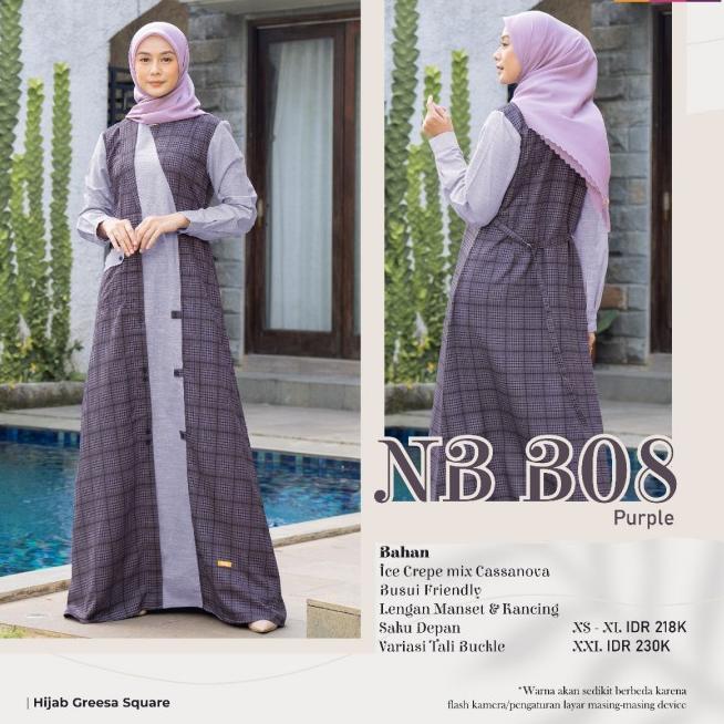 Paling Diminati.. PROMO GAMIS NIBRAS TERBARU NB B43 GAMIS MUSLIMAH NIBRAS DISKON