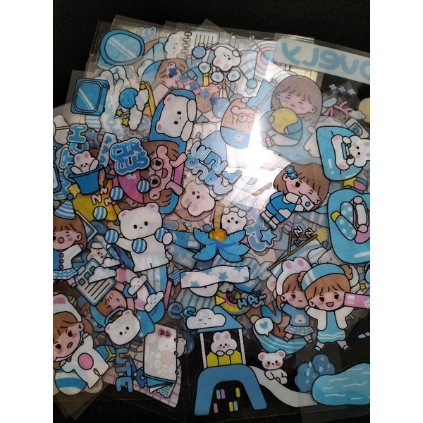 sticker motif /stiker perlembar /sticker 2d/ sticker momo