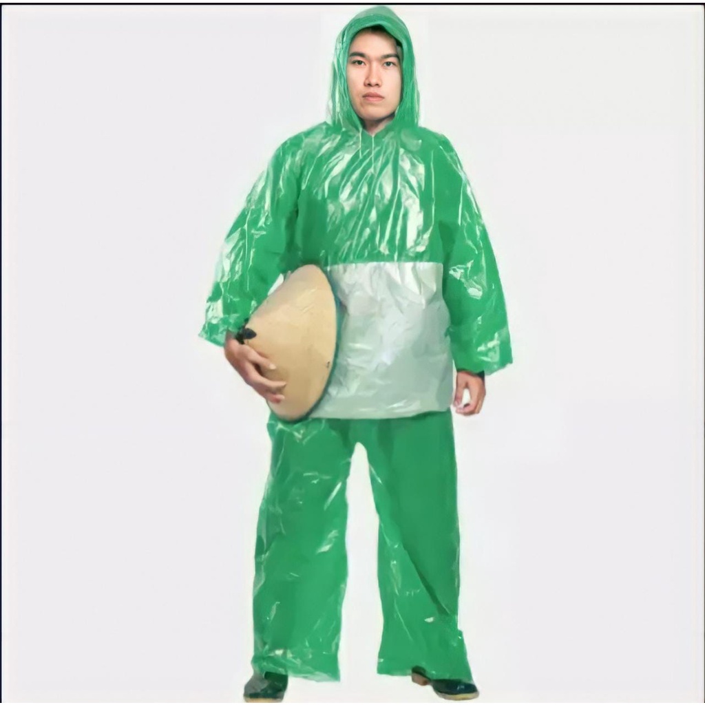 Jas Hujan Murah Jas Hujan Setelan kombinasi (Jaket + Celana) TEBU Plastik