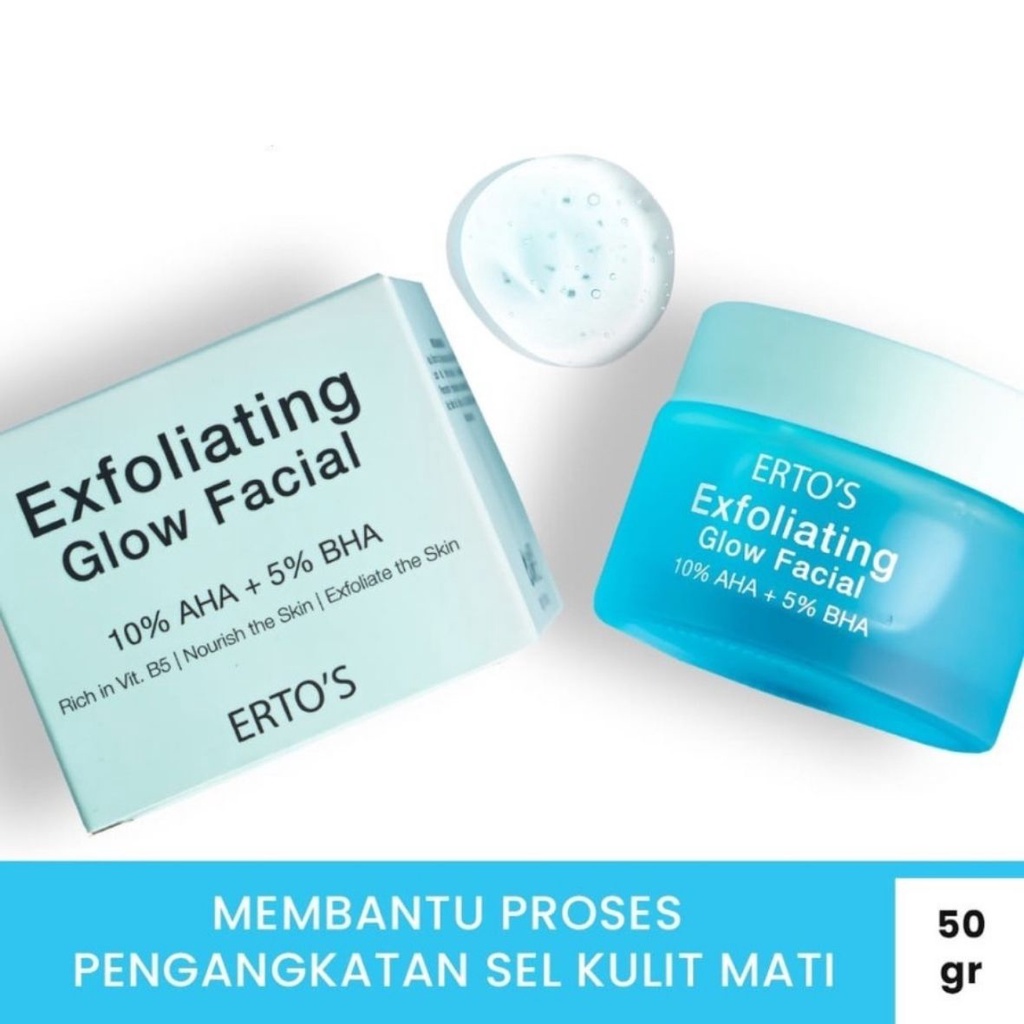 [SALE] ERTOS Exfoliating Glow Facial 10% AHA 5% BHA / Masker Wajah