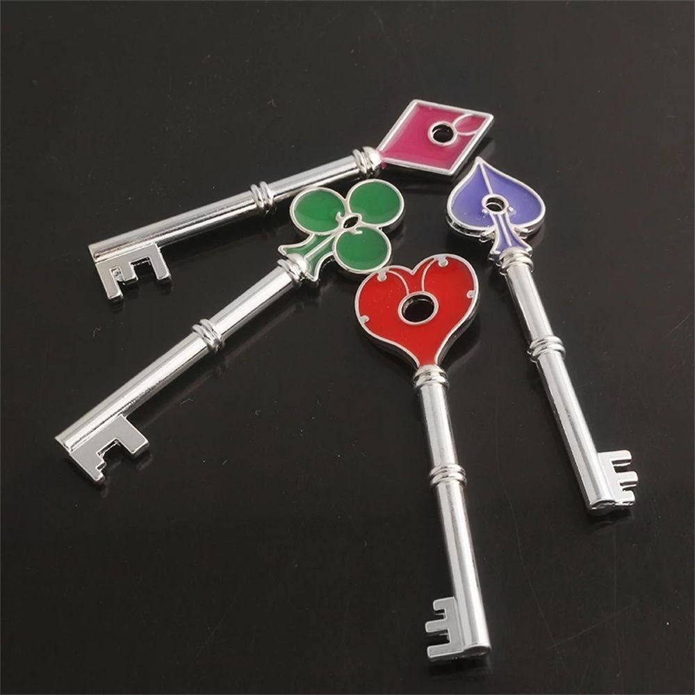 Lanfy Warga Evils For Men Cosplay Jewelry Square Plum Untuk Fans Key Holder Gantungan Kunci