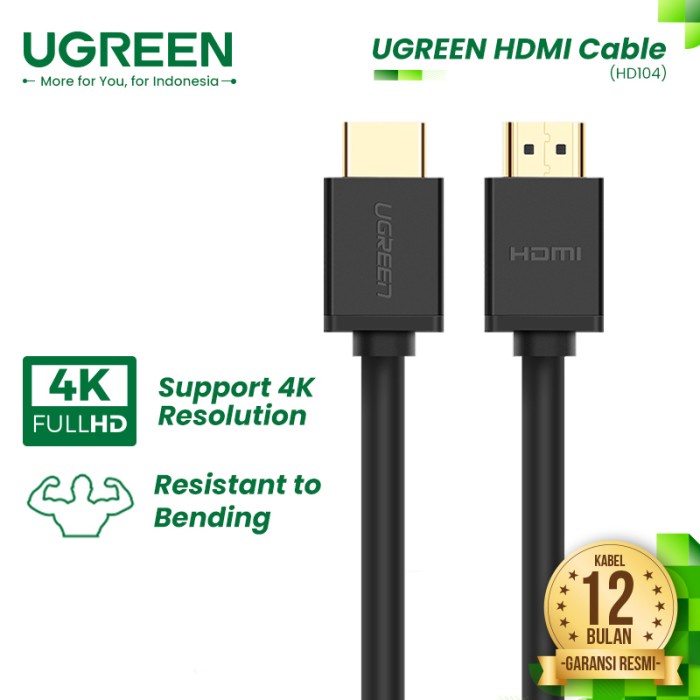 UGREEN Kabel HDMI 2.0 4K HDR - HD104