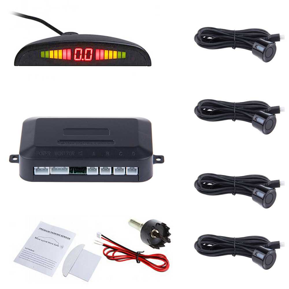 Parktronic Radar LED dengan 4 Sensor Parkir Mobil - parking car LH811A8R62