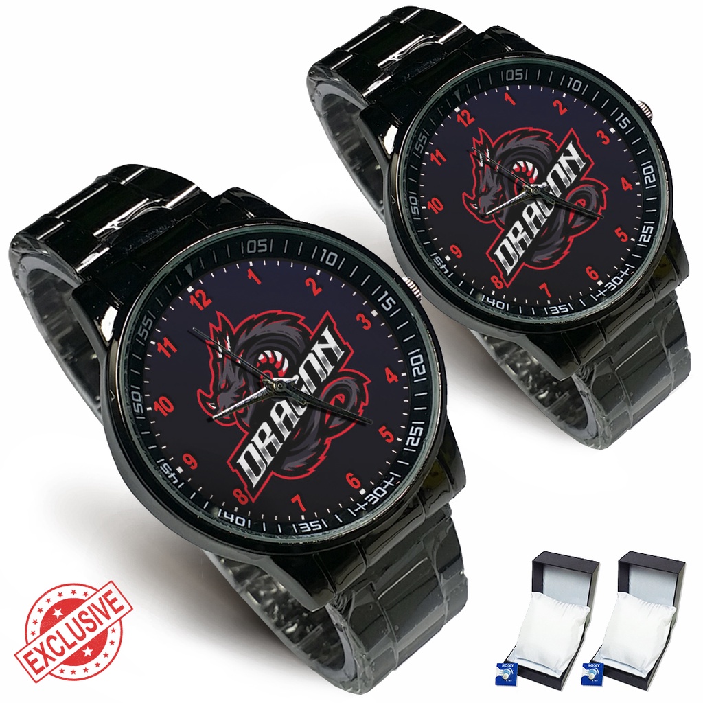 (Exclusive) Jam Tangan DRAGON Custom Rante Couple / Satuan