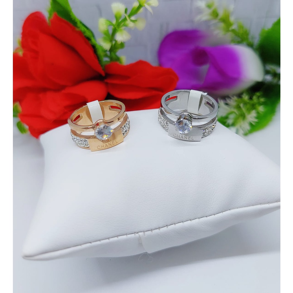 Cincin Titanium Permata 015-017 Terbaru