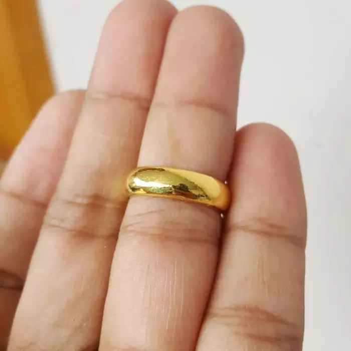 Cincin Polos Emas London H57 Gold 18k