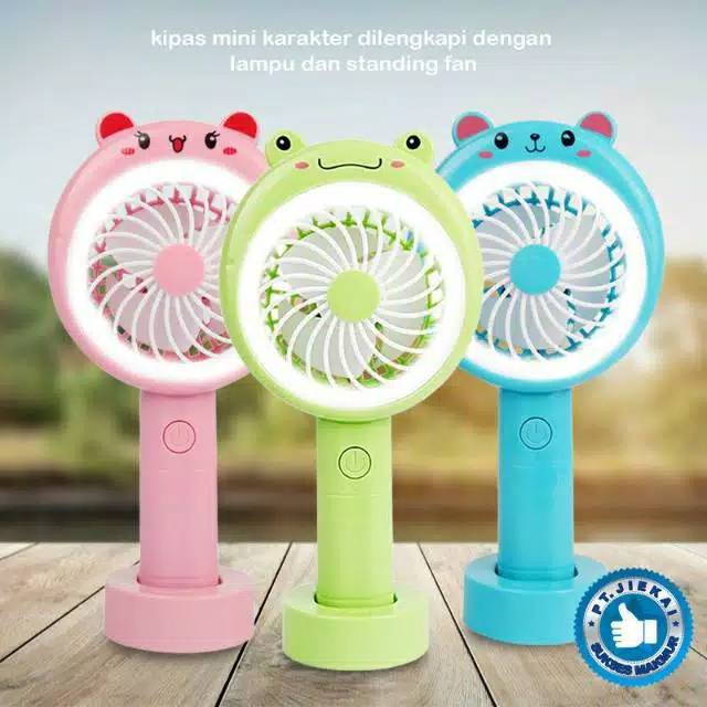 Kipas Angin Mini LED Portable Fan Keropi HK Doraem*n Mini*n