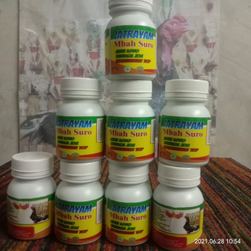 Jamu Ayam Mbah Suro / Jatrayam  / Jamu Tradisional Ayam / Jatrayam mbah suro isi 50butir