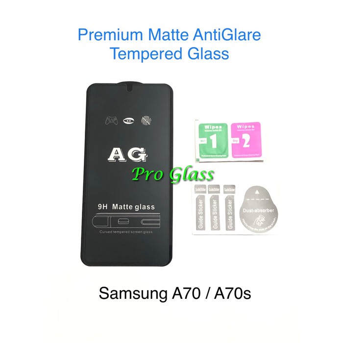 Samsung A50 / A50s / A70 / A70s FULL COVER ANTI GLARE / DOFF Premium Tempered Glass