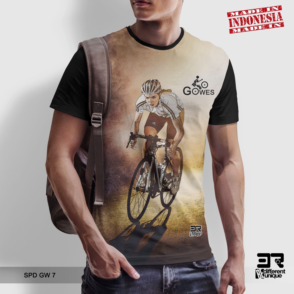 [ COD ] KAOS PRINTING GAMBAR SEPEDA GW 7 - BAJU DISTRO ORIGINAL MOTIF HOBI HOBBY OLAHRAGA OLAH RAGA 