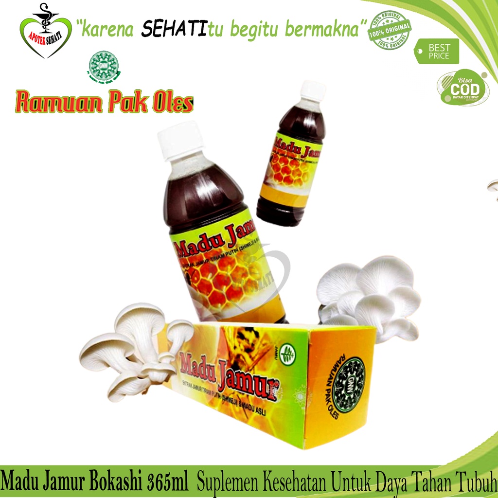 Madu Jamur Pak Oles 365 Ml Ekstrak Jamur Tiram Putih