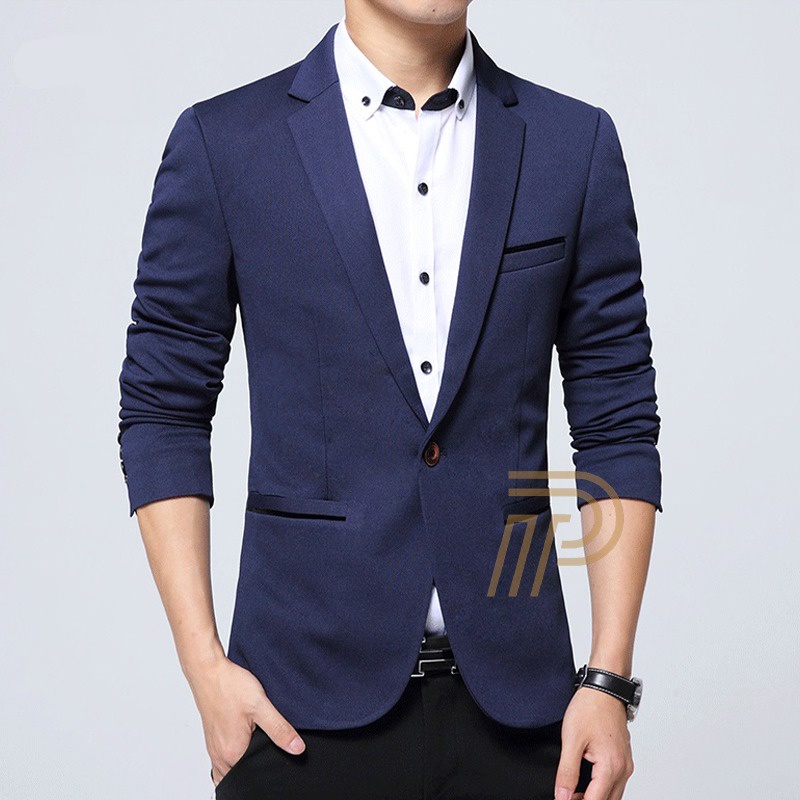 Parayu - Jas Blazer zepp With Jacket  Pria Formal Kancing Satu Slim Fit