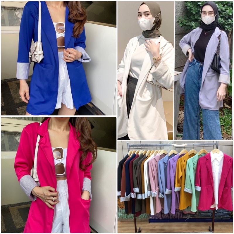 BLAZER WANITA KOREA BLAZER KOREA SET PANJANG FORMAL MURAH BLEZER WANITA KOREA BLEZER KEKINIAN MURAH