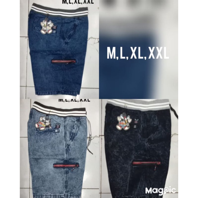 PROMO CELANA PENDEK JEANS SENWOST 3WARNA SIZE M,L,XL,XXL