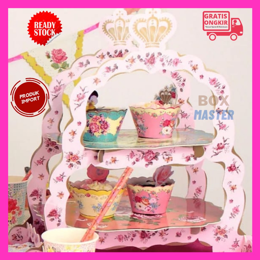 Paper Box Kue Feminine Topper Kue Fondant Donut Nastar Yogurt Nori Sushi Souvenir Pernikahan Hampers