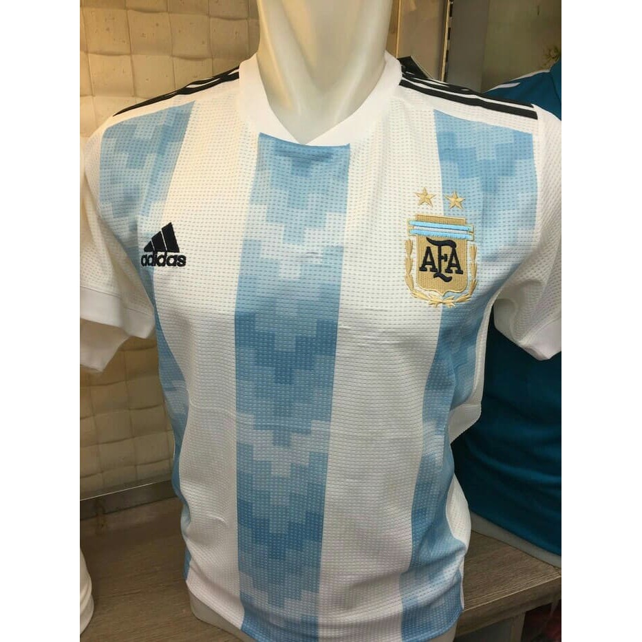 BAJU BOLA / FUTSAL Costum JERSEY GRADE TIMNAS ARGENTINA HOME OFFICIAL PIALA DUNIA 2018
