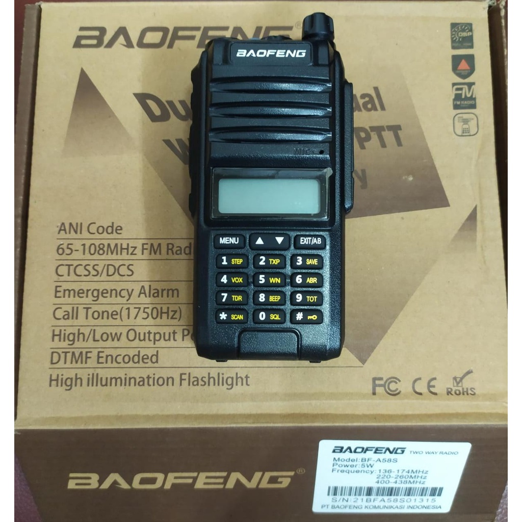 HT HANDY TALKIE BAOFENG BF-A58 S TRI BAND