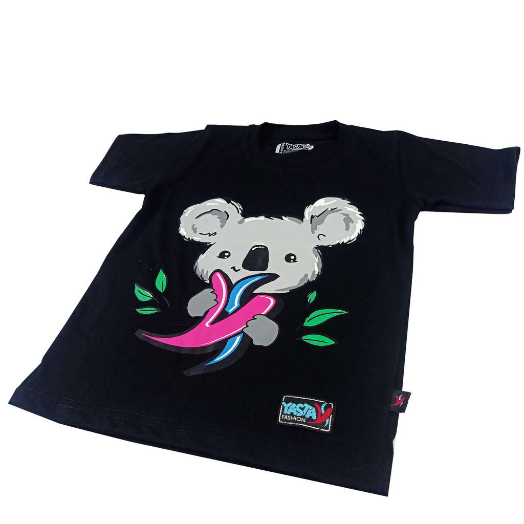 Yasta Fashion - Kaos Anak T-shirt Bears Leaf Authe 1-8 Tahun-1