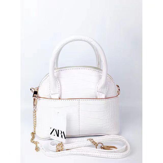 TAS MINI BOWLING ZARA CROCO import batam #8085